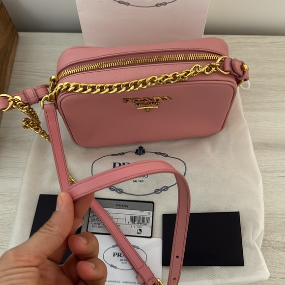 Authentic Prada Camera Shoulder Bag Saffiano Leather Small - Picture 4 of 5